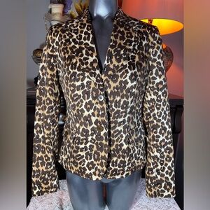 Cheetah Print Blazer by Harold’s, size 2.